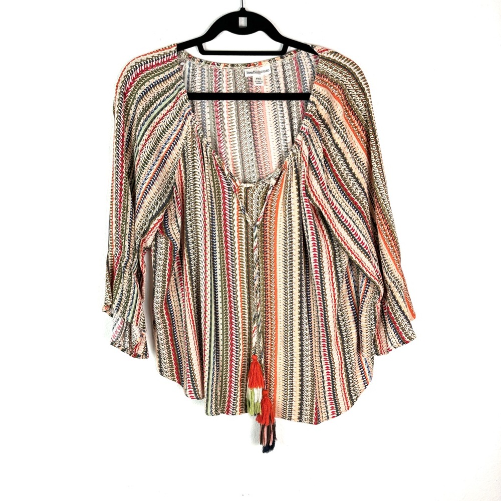 JohnPaulRichard boho striped top